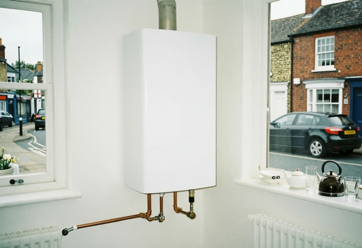 A new boiler, neatly installed